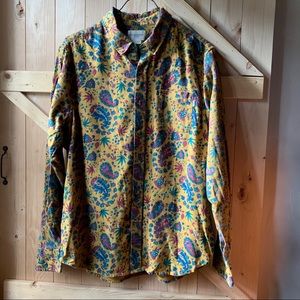 OBEY PROPAGANDA Paisley Flannel Long Sleeve. M